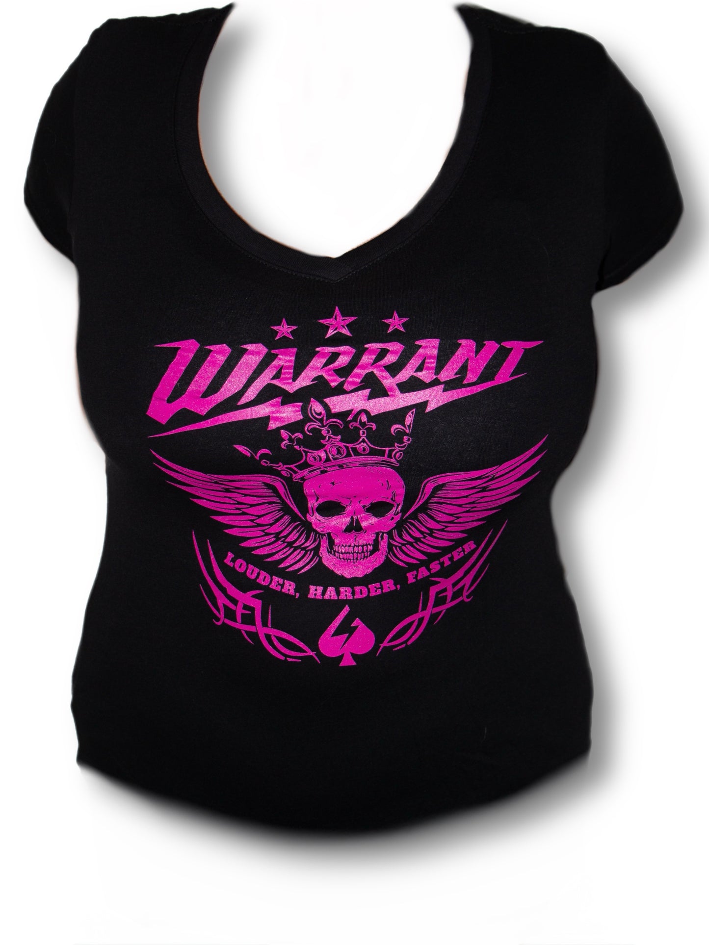 Pink Louder Harder Faster "Crowned Chaos" Women's V-neck