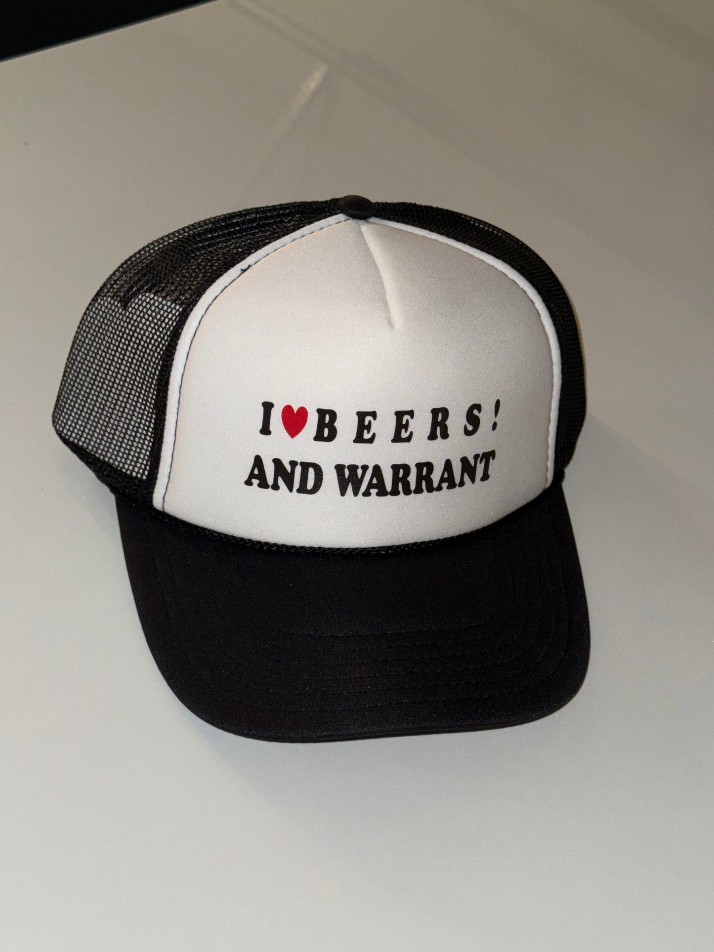 I ❤️ BEERS! AND WARRANT Trucker Hat