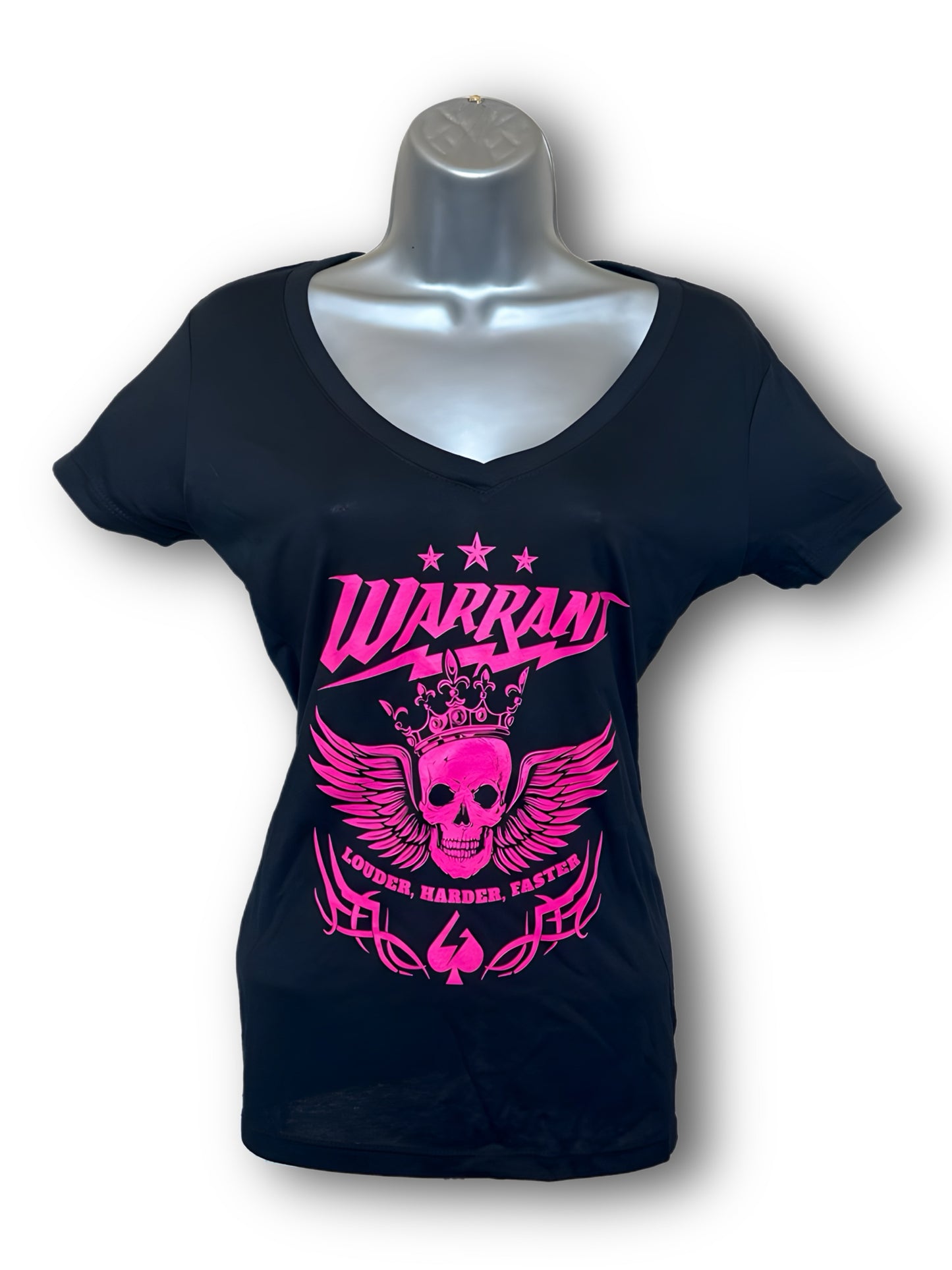 Pink Louder Harder Faster "Crowned Chaos" Women's V-neck