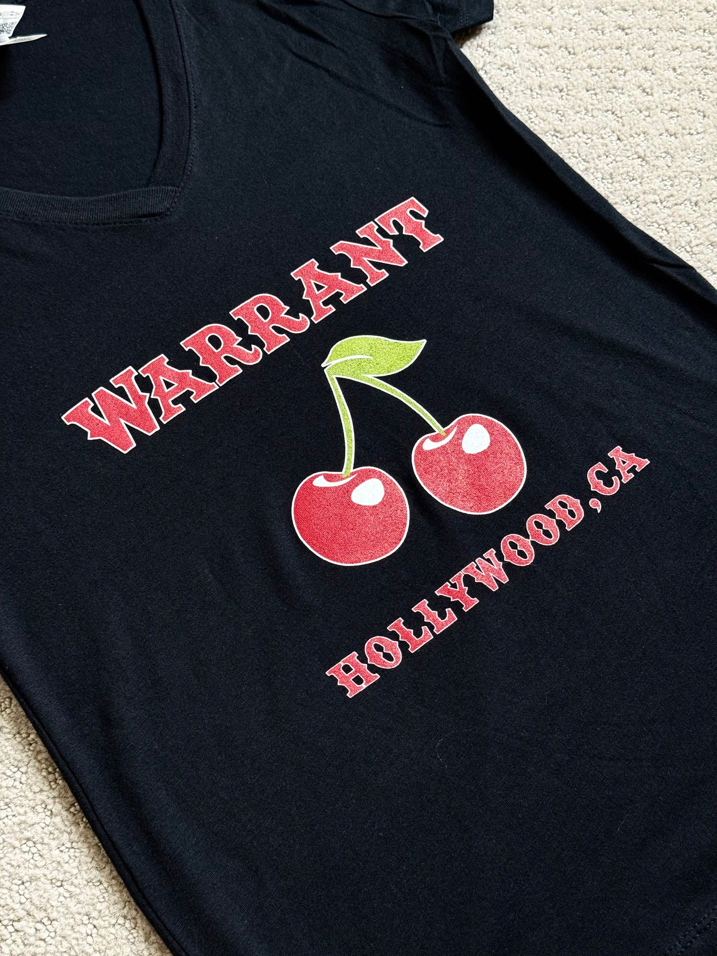 Hollywood Cherry Women's V-neck top