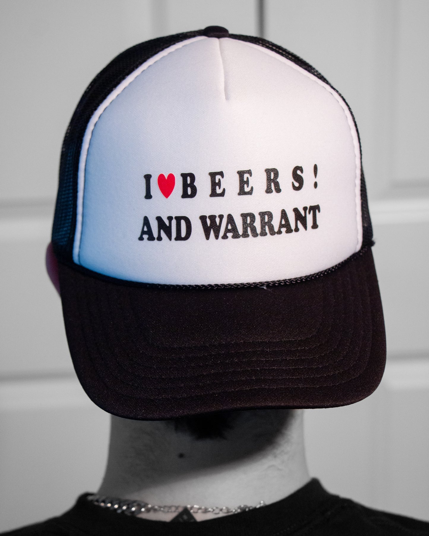 I ❤️ BEERS! AND WARRANT Trucker Hat